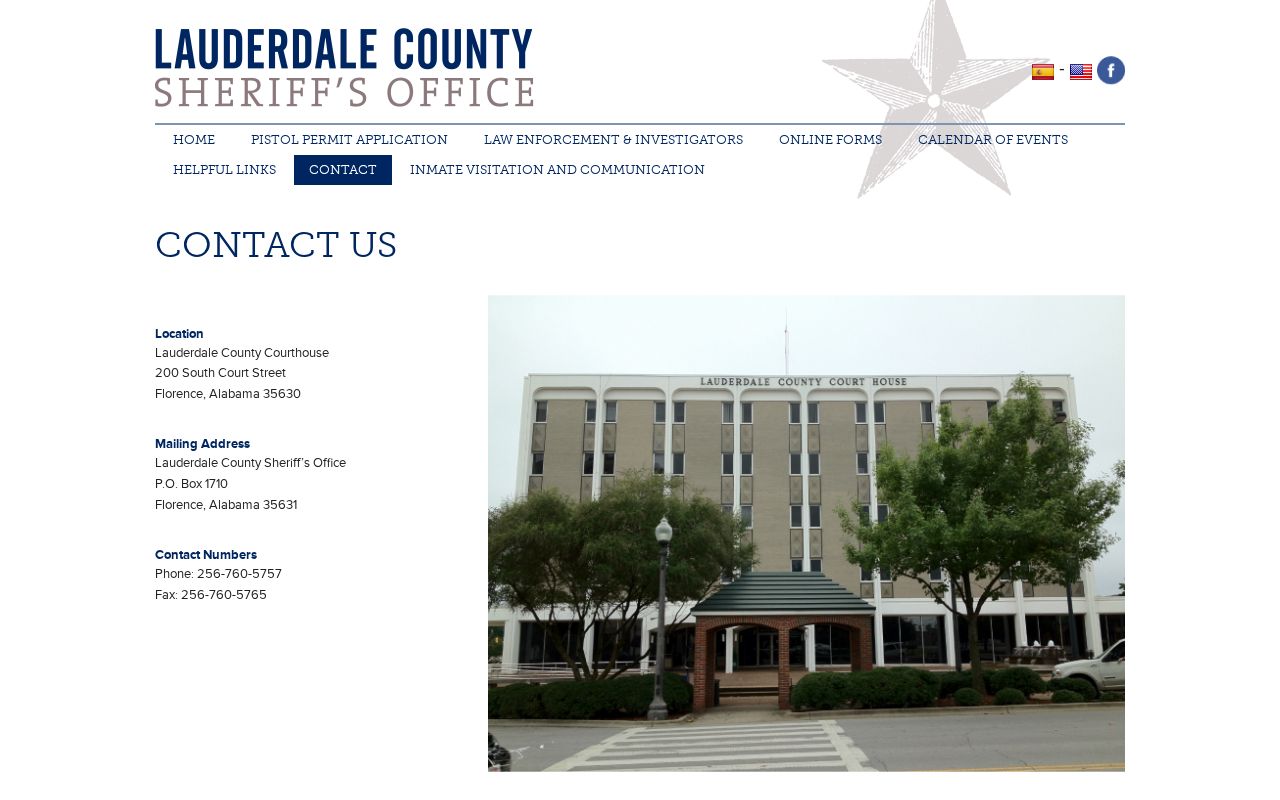 Lauderdale County arrest lookup sheriff contact information